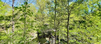 Private Gazebo on Byram River, Naturally Preserved your own stone deck Greenwich