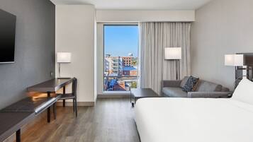 Classic Room, 1 King Bed (Mobility Accessible, Tub) | Premium bedding, desk, laptop workspace, blackout curtains