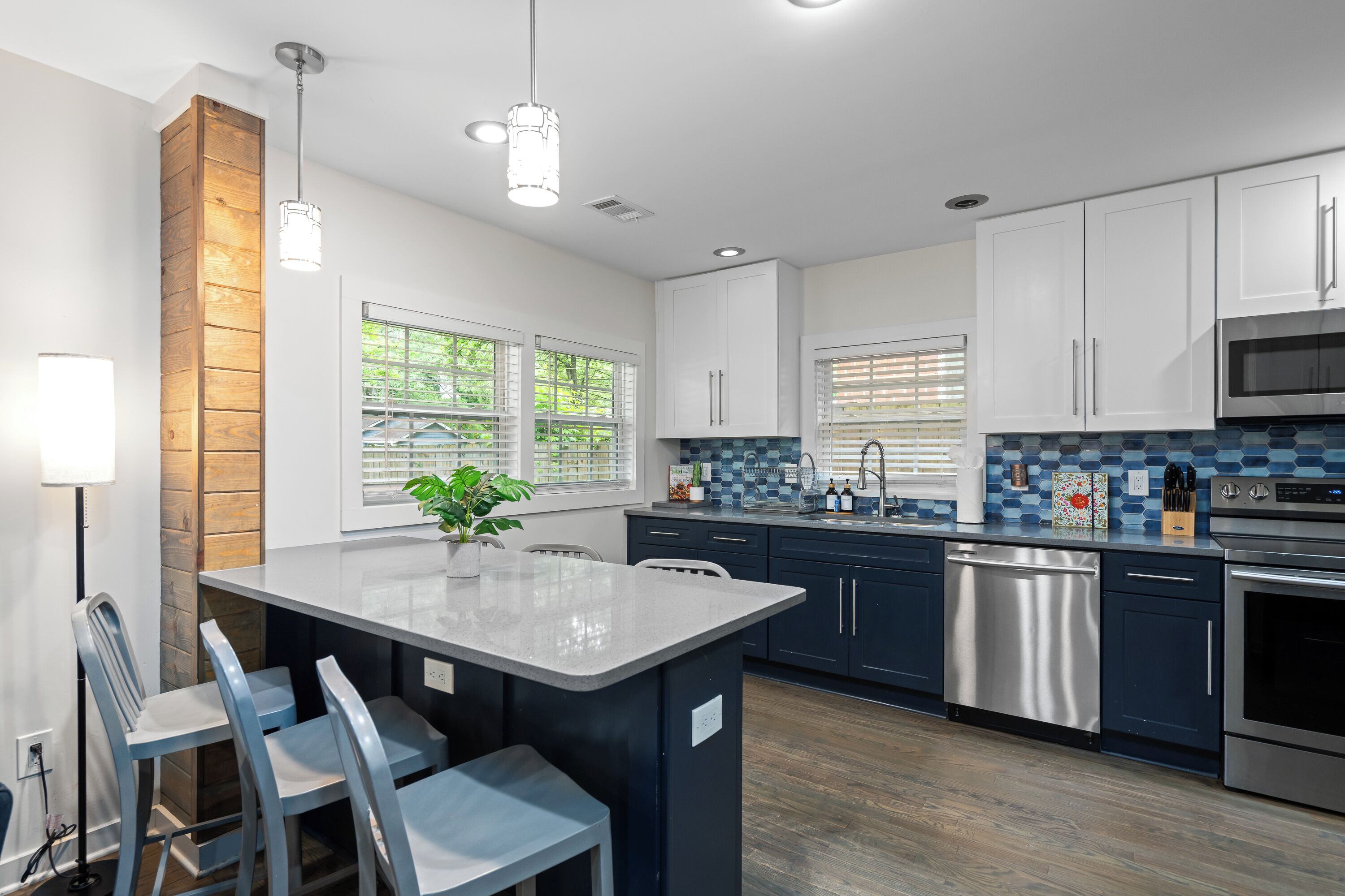 Microwave, oven, stovetop, dishwasher