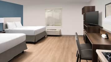 Suite, 2 Queen Beds, Accessible, Non Smoking | Free WiFi, bed sheets