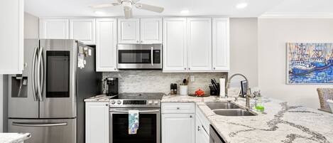 Microwave, oven, stovetop, dishwasher