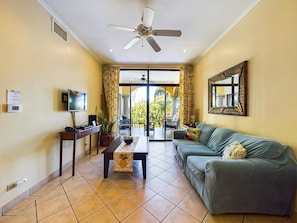 Smart TV, DVD player, books