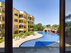 Outdoor pool - Oceanview condo Steps to Sand in Playa Tamarindo. (Tamarindo)