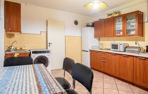Fridge, oven, stovetop