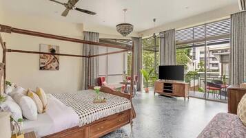 3 bedrooms, internet, bed sheets