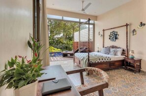 4 habitaciones, acceso a internet y ropa de cama