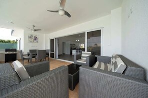Outdoor dining - Slow Mornings • Long Pool • Endless Ease (Casa Linda)