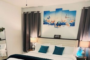 2 habitaciones, tabla de planchar con plancha y acceso a internet