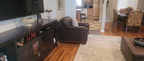 Smart TV, DVD player, books