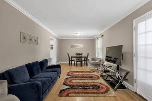 House, Multiple Beds, Pool Access, Pool View (Gilmore Retro Pad) | Living area - Gilmore Retro Pad (Madison)