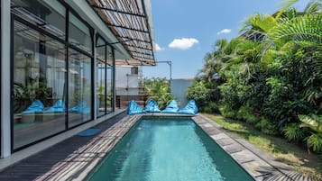 Vila Keluarga, pemandangan kolam renang | Kolam renang pribadi