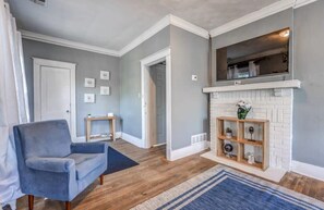 Maison, Plusieurs lits, patio, vue sur le jardin (Rozelle Roost Downstairs) | Intérieur