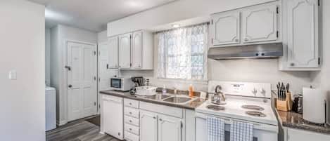 House, Multiple Beds, Patio, Garden View (Judy Lynn Collective) | Private kitchen | Coffee/tea maker