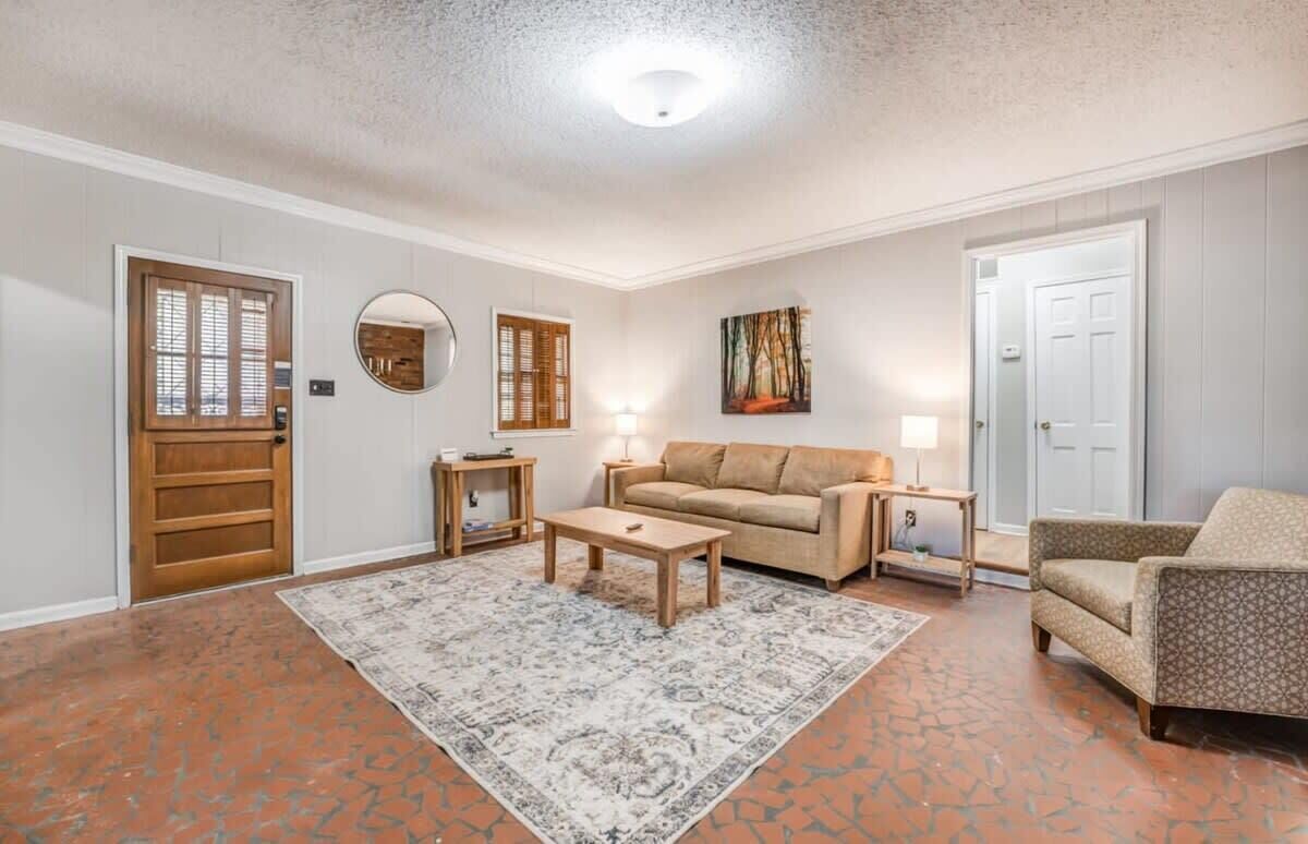 House, Multiple Beds, Patio, Garden View (Pomona Cottage) | Living area | Fireplace