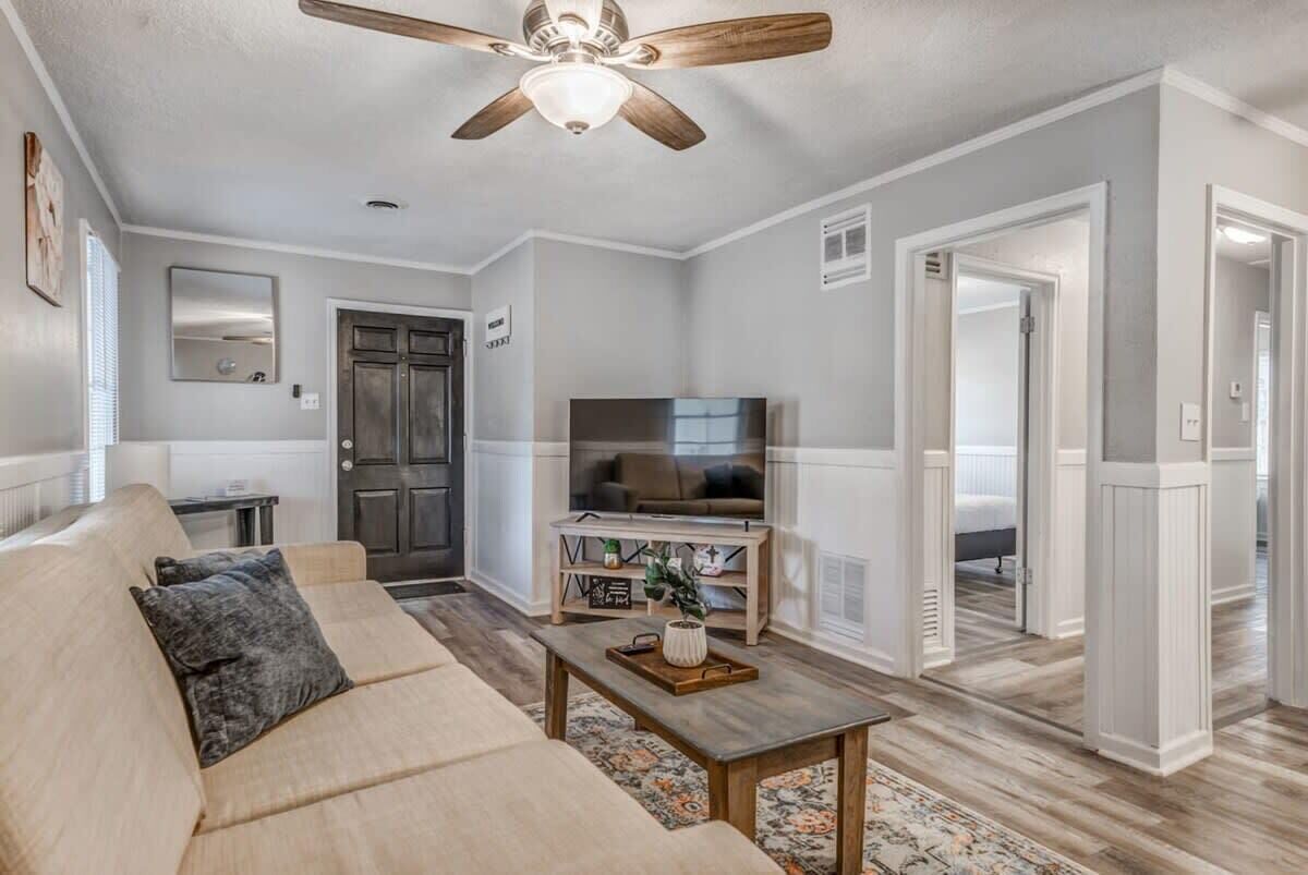 Huis, Meerdere bedden, terras, uitzicht op tuin (Quince Cottage) | Woonruimte