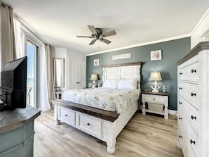 Condo, 2 Bedrooms, Balcony, Ocean View | Desk, laptop workspace, iron/ironing board, free WiFi - Oceania Beach Club (New Smyrna Beach)