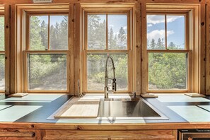 Interior - NEW! Views of Whitefish Lake, Wood Burning Fireplace, Cozy Cabin (Whitefish)