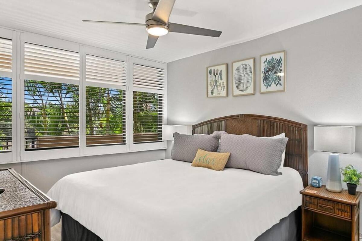 Condo, 1 Bedroom, Lanai, Garden View | In-room safe, laptop workspace, blackout drapes, iron/ironing board