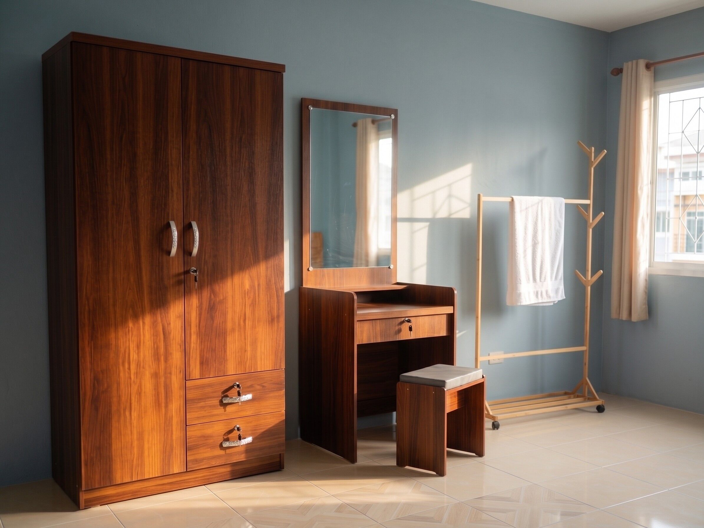 Chambre Double Deluxe, vue ville | Coin séjour | TV connectée de 43 pouces avec chaînes numériques
