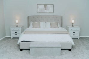 5 bedrooms, desk, iron/ironing board, travel cot