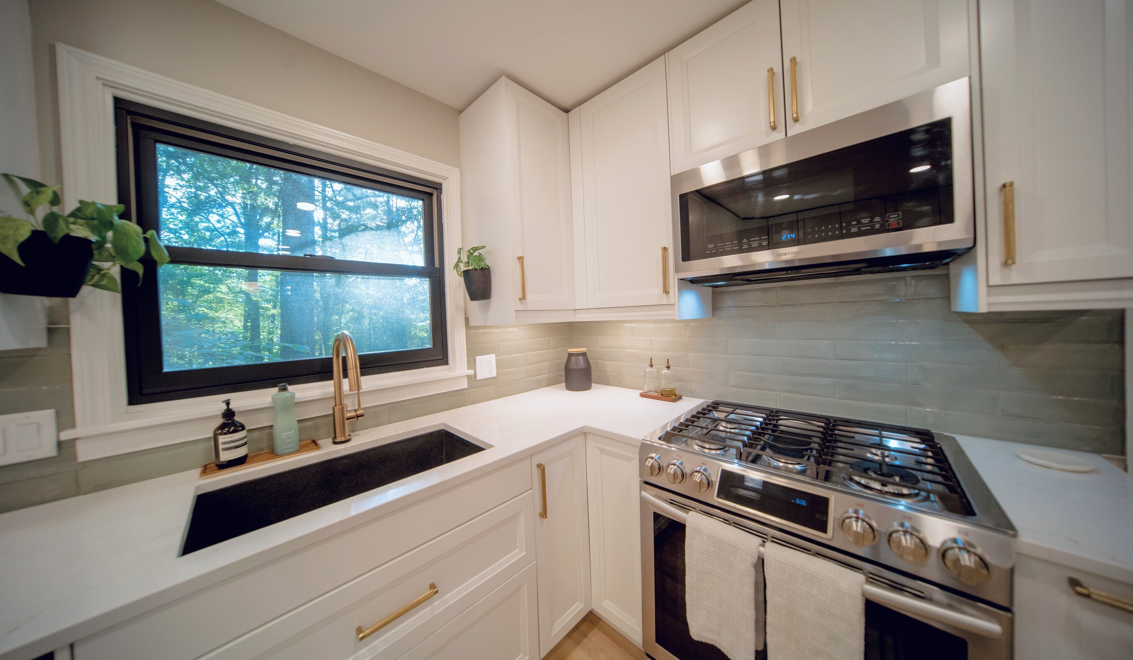 Microwave, oven, stovetop, dishwasher