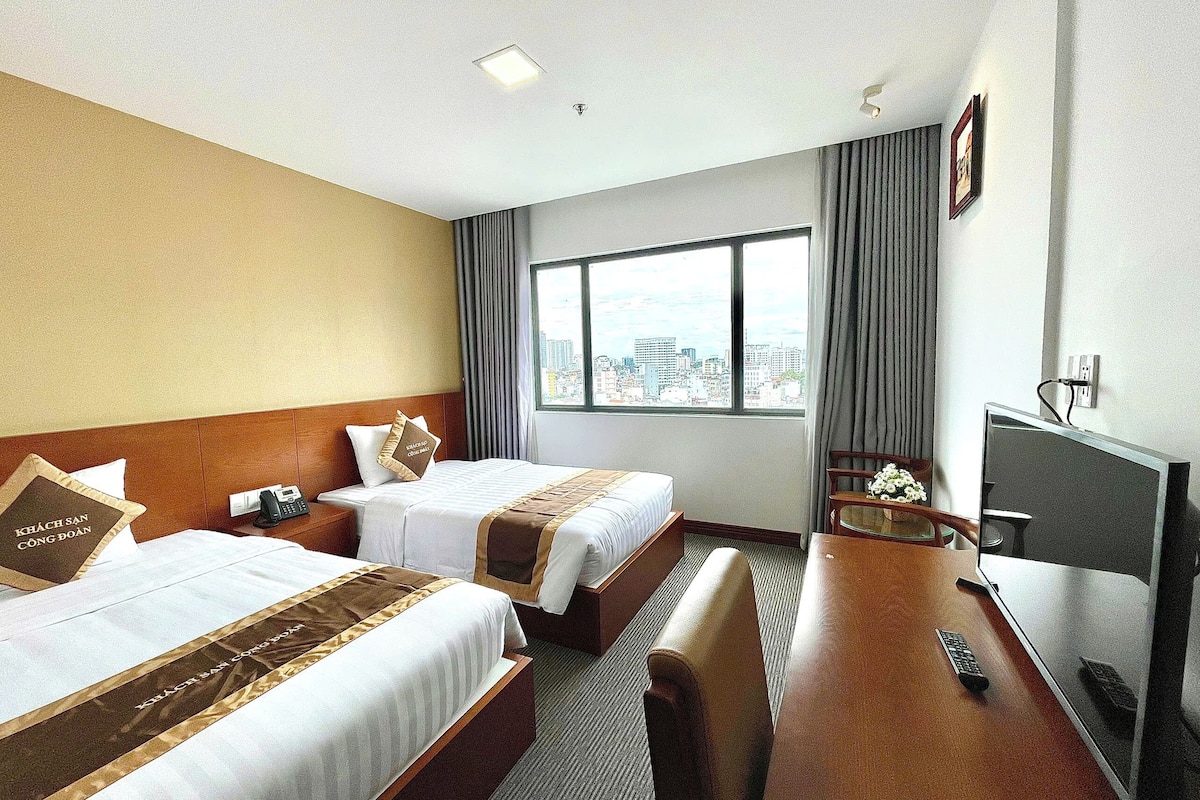 Quarto casal ou duplo superior, vista para a cidade | Wi-Fi de cortesia