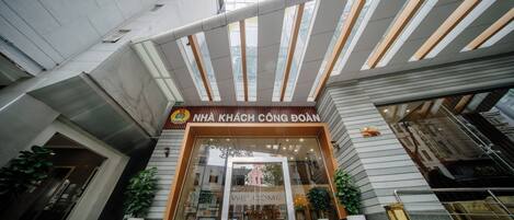 Voorkant van accommodatie