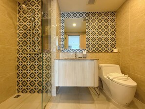 Condo, Balcony | Bathroom - 1BR Condo Near Beach with Pool Gym C235 (Choeng Thale)