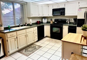 Microwave, oven, stovetop, dishwasher