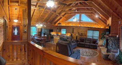 Lakefront covered dock sleeps 12