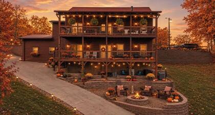 Lakefront covered dock sleeps 12