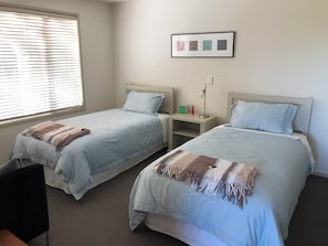 2 bedrooms, iron/ironing board, WiFi, bed sheets