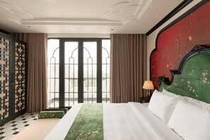 Phòng đôi Cao cấp, ban công, quang cảnh hồ | Bộ đồ giường kháng dị ứng, bàn, khu vực làm việc phù hợp cho laptop 