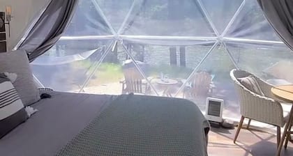 Riverfront Dome on the Clark Fork with private beach