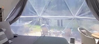 Riverfront Dome on the Clark Fork with private beach
