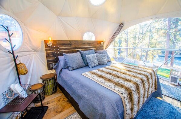 1 bedroom, WiFi, bed sheets - Riverfront Dome on the Clark Fork with private beach (Missoula)
