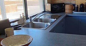 Private kitchen - Modern Coastal. Myalup Beach Meets the Hampton's & an American Style Bunk Room. (Myalup)