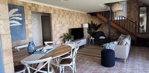 Living area - Modern Coastal. Myalup Beach Meets the Hampton's & an American Style Bunk Room. (Myalup)