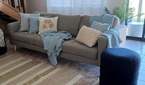 Living area - Modern Coastal. Myalup Beach Meets the Hampton's & an American Style Bunk Room. (Myalup)