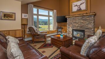 Télévision, cheminée