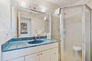 Hair dryer, towels