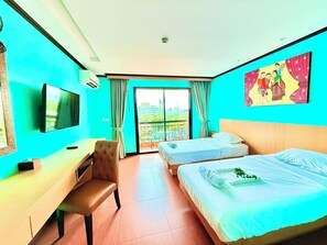 Basic Double or Twin Room, City View | In-room safe, blackout drapes, soundproofing, free WiFi