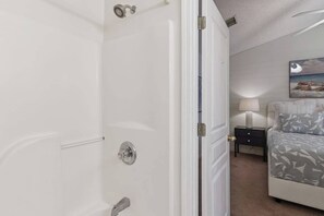Shower, hair dryer