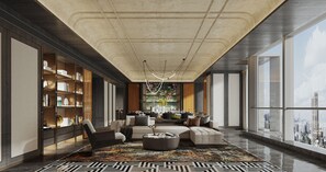 Glowing Colors Cloud Residence  house | Living room