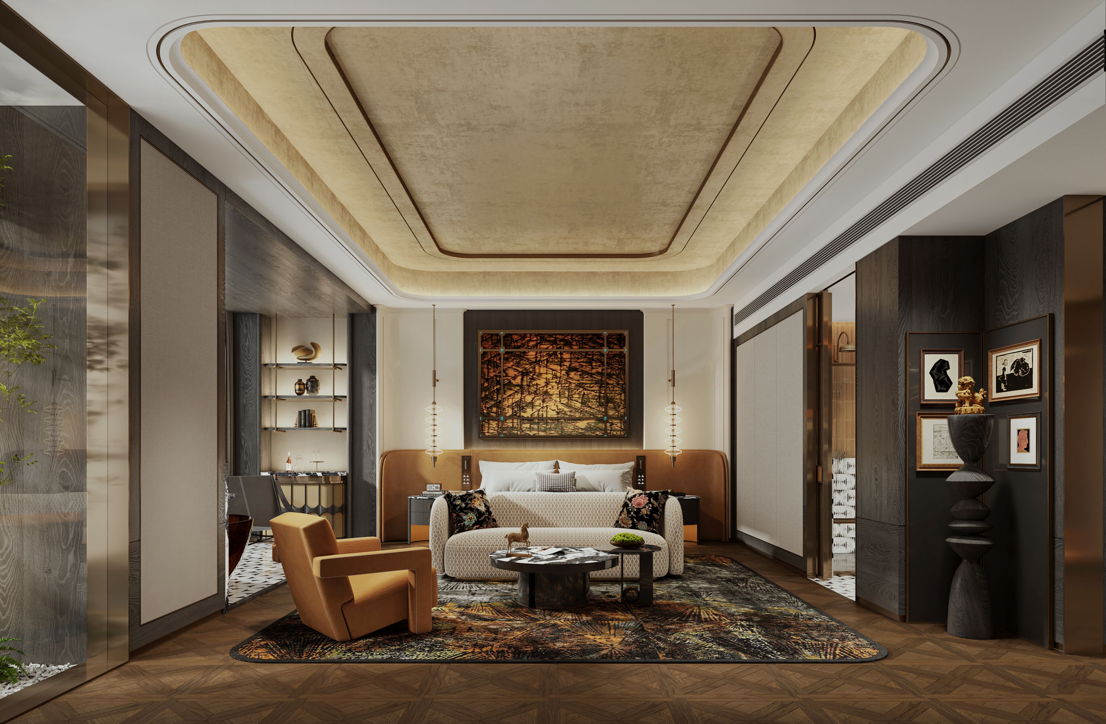 プレジデンシャル スタジオスイート | ミニバー (無料)、デスク、ノートパソコン用作業スペース、WiFi (無料)