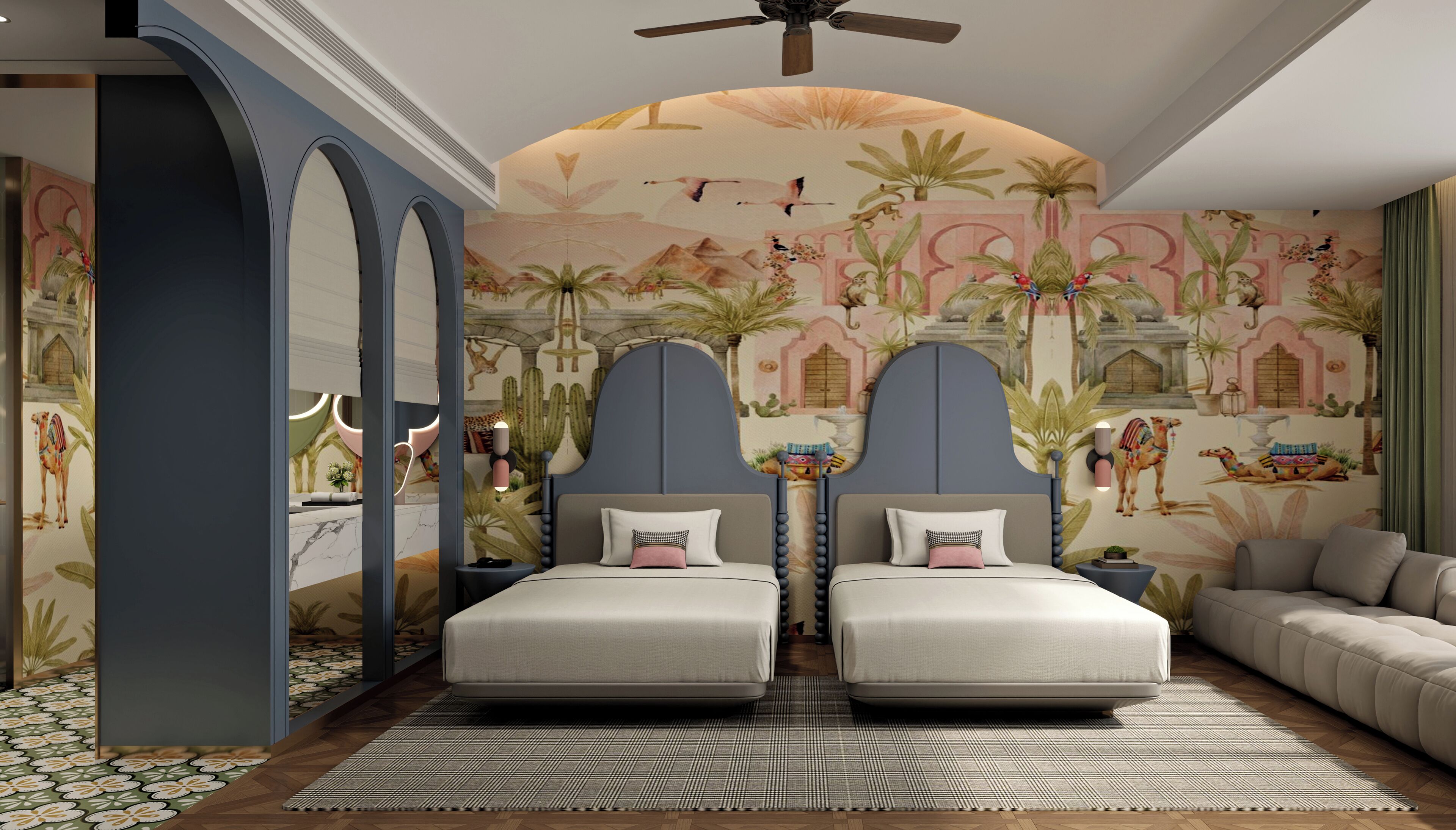 Free minibar, desk, laptop workspace, free WiFi