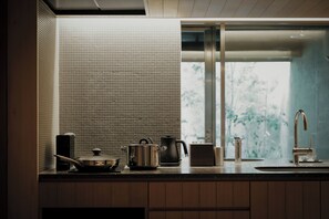 Japanese-style House , Garden View | Private kitchen