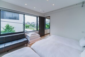 2 chambres, bureau, accès au Wi-Fi (inclus), literie fournie