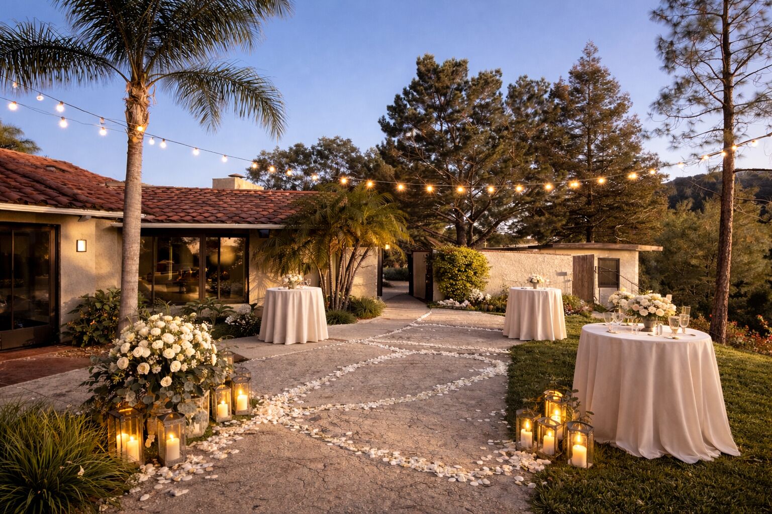 Espace banquet en plein air