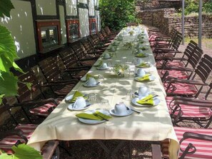 Espace banquet en plein air